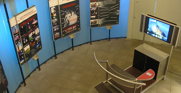 Beside all digital media the walls are used for "analog" poster.