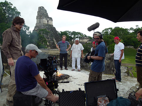 Filmteam in Tikal Guatemala